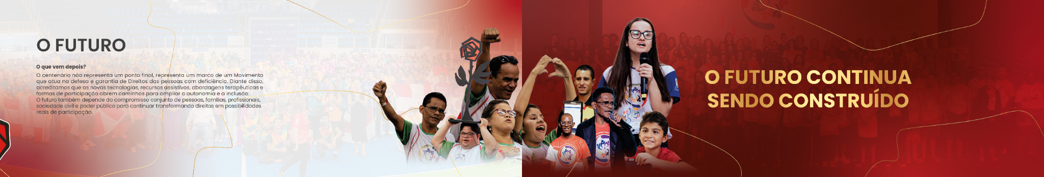 Painel O Futuro, encerramento da exposição 100 Anos de Pestalozzi no Brasil.