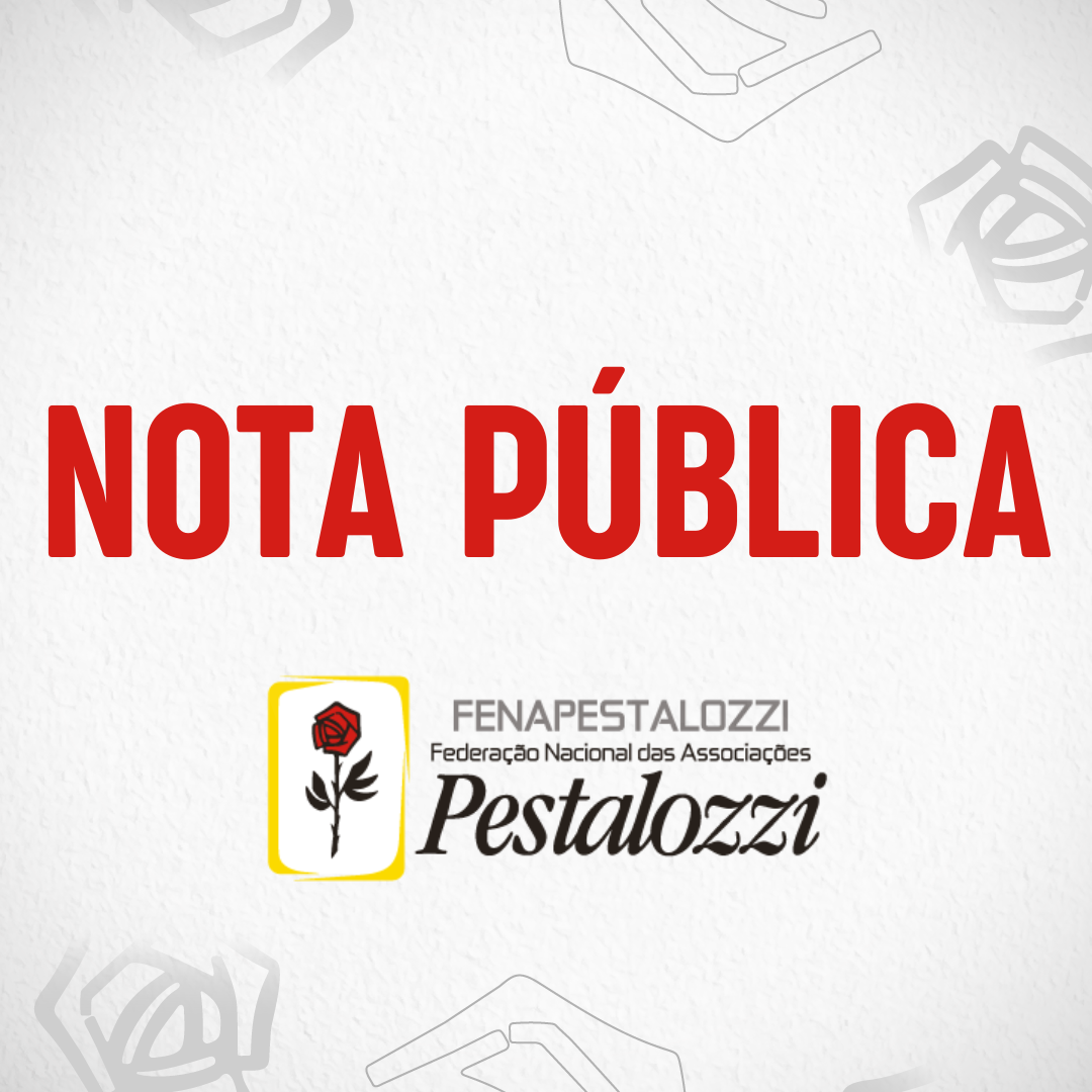 Arte predominantemente prateada. Texto alternativo? noa pública. Assina a Fenapestalozzi com a sua marca institucional.